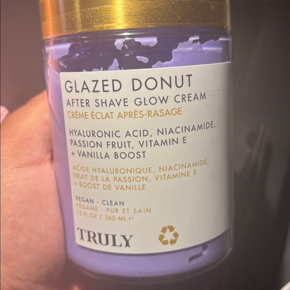 TRULY Glazed Donut After Shave Glow Cream - Brand New Unopened